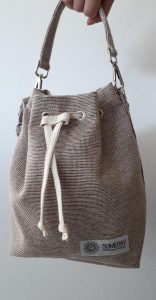 Linen Bucket Bag
