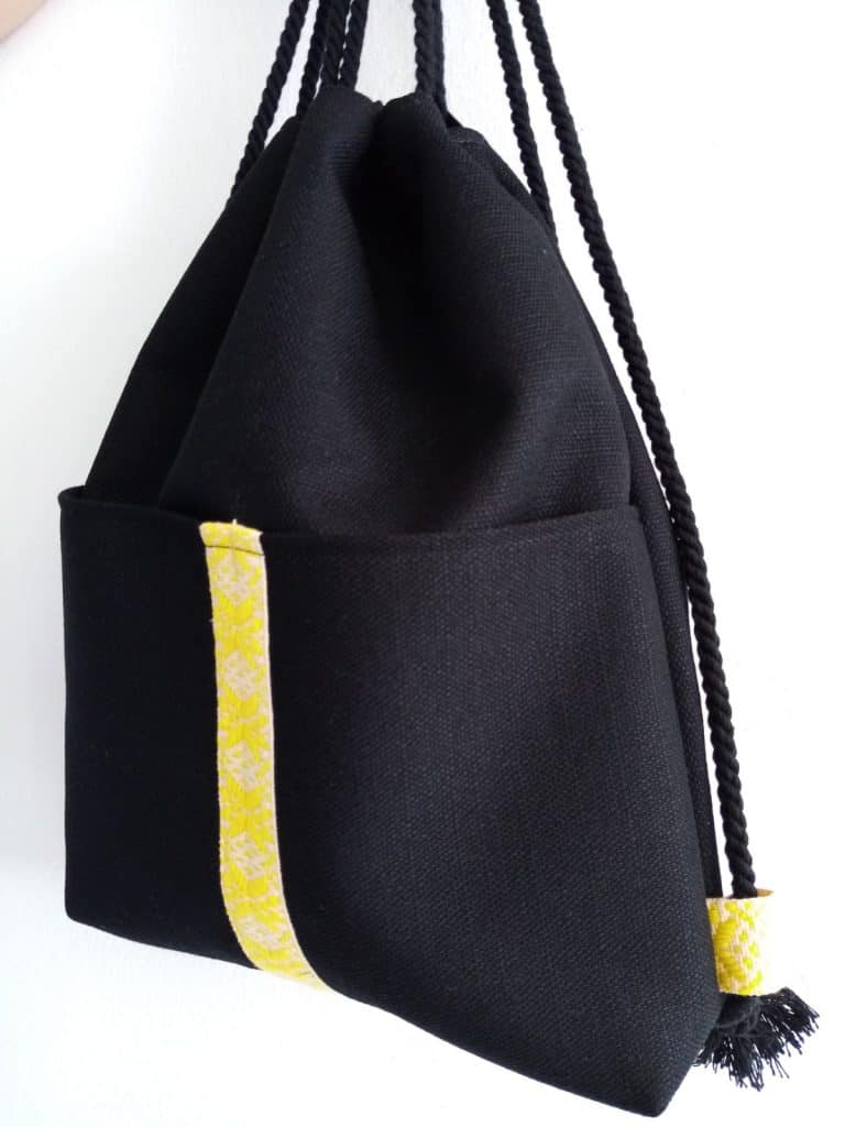 Backpack Black Linen