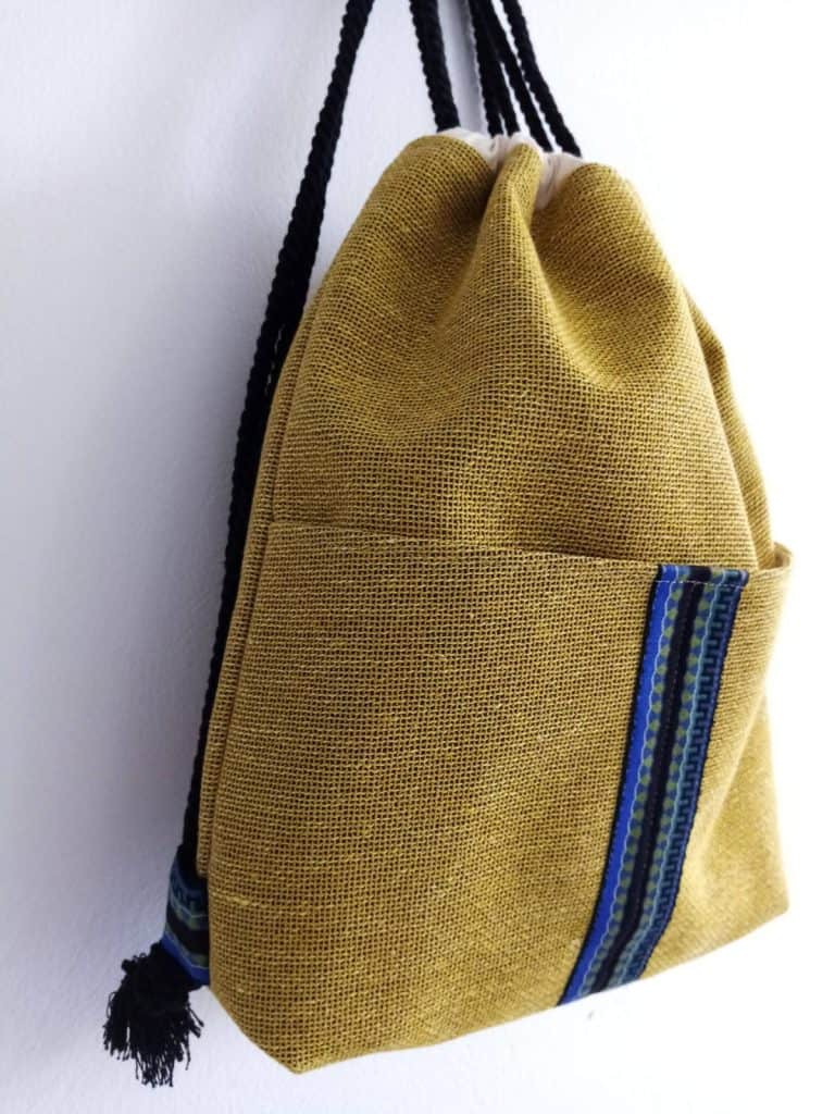 Backpack Yellow Linen