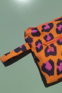 Orange Animal Beach bag